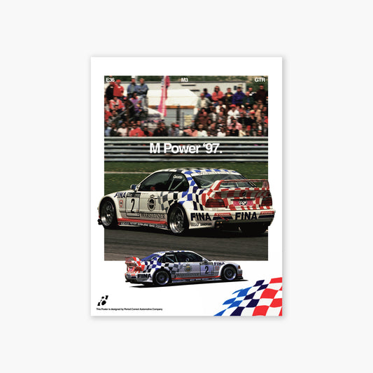 E36 M3 GTR Poster
