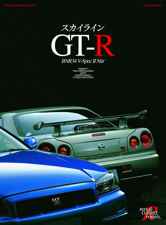 R34 GT-R Poster