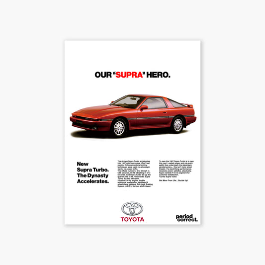 Toyota Supra MK3 Poster
